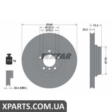 Томрозной диск Textar 92155303