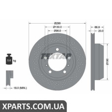 Томрозний диск Textar 92165303