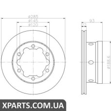 Томрозной диск Textar 92089803