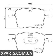 Тормозные колодки дисковые Textar 2519901