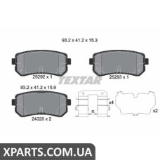 Тормозные колодки дисковые Textar 2529201