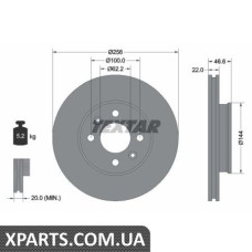 Томрозной диск Textar 92164703