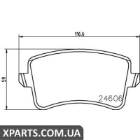 Колодки гальмові дискові Textar 2460601