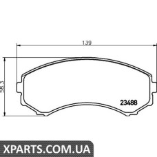 Тормозные колодки дисковые Textar 2348801