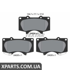 Тормозные колодки дисковые Textar 2402401