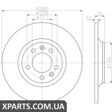 Томрозний диск Textar 92129603