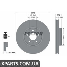 Томрозний диск Textar 92282705