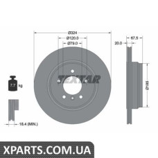 Томрозний диск Textar 92123103