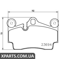 Колодки гальмові дискові Textar 2369402