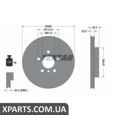 Томрозной диск Textar 92279203