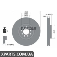 Томрозной диск Textar 92155700