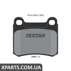 Тормозные колодки дисковые Textar 2068701