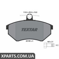 Колодки гальмові дискові Textar 2016804