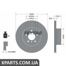 Томрозной диск Textar 92256303