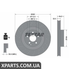 Томрозной диск Textar 92176405