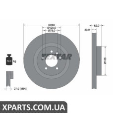 Томрозной диск Textar 92162003