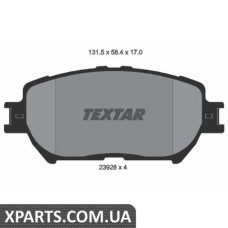 Колодки гальмові дискові Textar 2392801