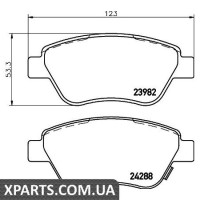 Колодки гальмові дискові Textar 2398202