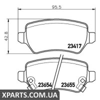 Колодки гальмові дискові Textar 2341703
