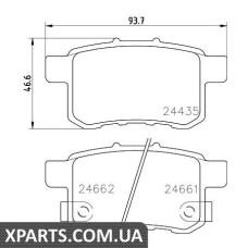 Тормозные колодки дисковые Textar 2443501