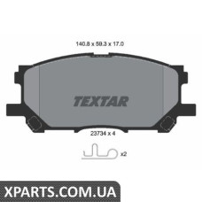 Колодки гальмові дискові Textar 2373401