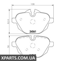 Колодки гальмові дискові Textar 2456101