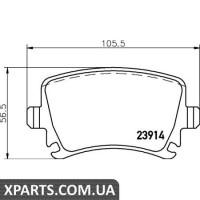 Колодки гальмові дискові Textar 2391401