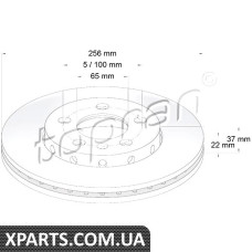 Диск гальмiвний Topran 107680