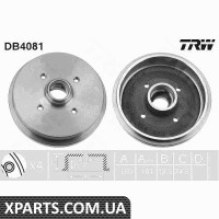 Барабан гальма. AUDI SEAT VW задн. TRW DB4081