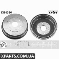 Гальмівний барабан TOYOTA HIACE TRW DB4386