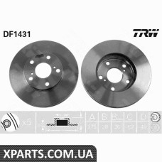 Диск тормозной TOYOTA CAMRY91-01 22-30 TRW DF1431