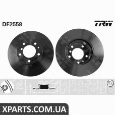 Диск гальмівний BMW 5 передн. вент. TRW DF2558