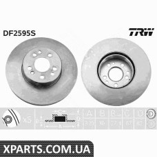 Диск тормозной MB S-CLASS передн. вент. TRW DF2595S