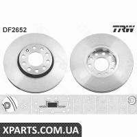 Диск гальмівний AUDI 100A4 SKODA SUPERBVW PASSAT вент. TRW DF2652