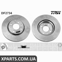 Диск тормозной FIAT LINEA PUNTO передн. вент. TRW DF2734
