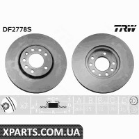 Диск гальмівний OPEL вент. TRW DF2778S Диск гальмівний OPEL вент. TRW DF2778S