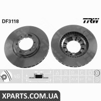 Диск гальмівний MITSUBISHI PAJERO91-99 WEN TRW DF3118