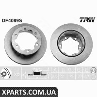 Диск гальмівний MERCEDES SPRINTER 408-416 TY TRW DF4089S