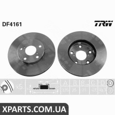 Диск тормозной TOYOTA RAV4 II00-05 TRW DF4161