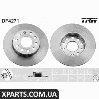 Диск гальмівний SEAT SKODA SUPERB VW CADDY GOLF TRW DF4271