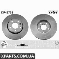 Диск гальмівний NISSAN OPEL RENAULT передн. вент. TRW DF4275S