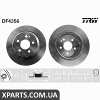 Диск гальмівний TRW DF4356