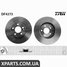 Диск тормозной MB VITO передн. вент. TRW DF4373