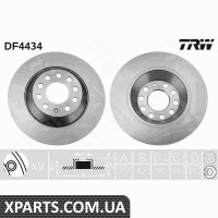 Диск гальмівний AUDI A604TY TRW DF4434