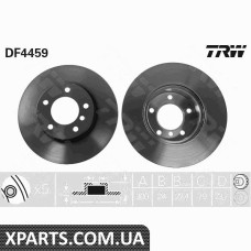 Диск тормозной BMW 3 E9005WEN TRW DF4459