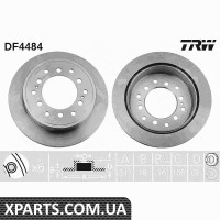 Диск гальмівний TOYOTA LAND CRUISER задн. вент. TRW DF4484
