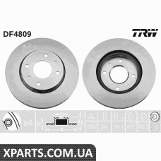 Диск гальмівний TRW DF4809