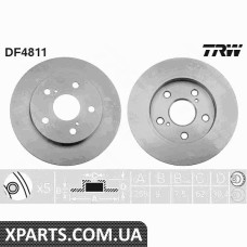 Диск гальмівний пр-во TRW TRW DF4811