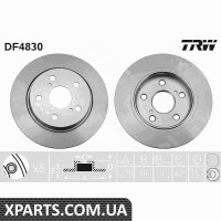 Диск гальмівний TOYOTA AURIS COROLLA задн. TRW DF4830