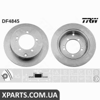 Диск гальмівний MITSUBISHI OUTLANDER03TY TRW DF4845